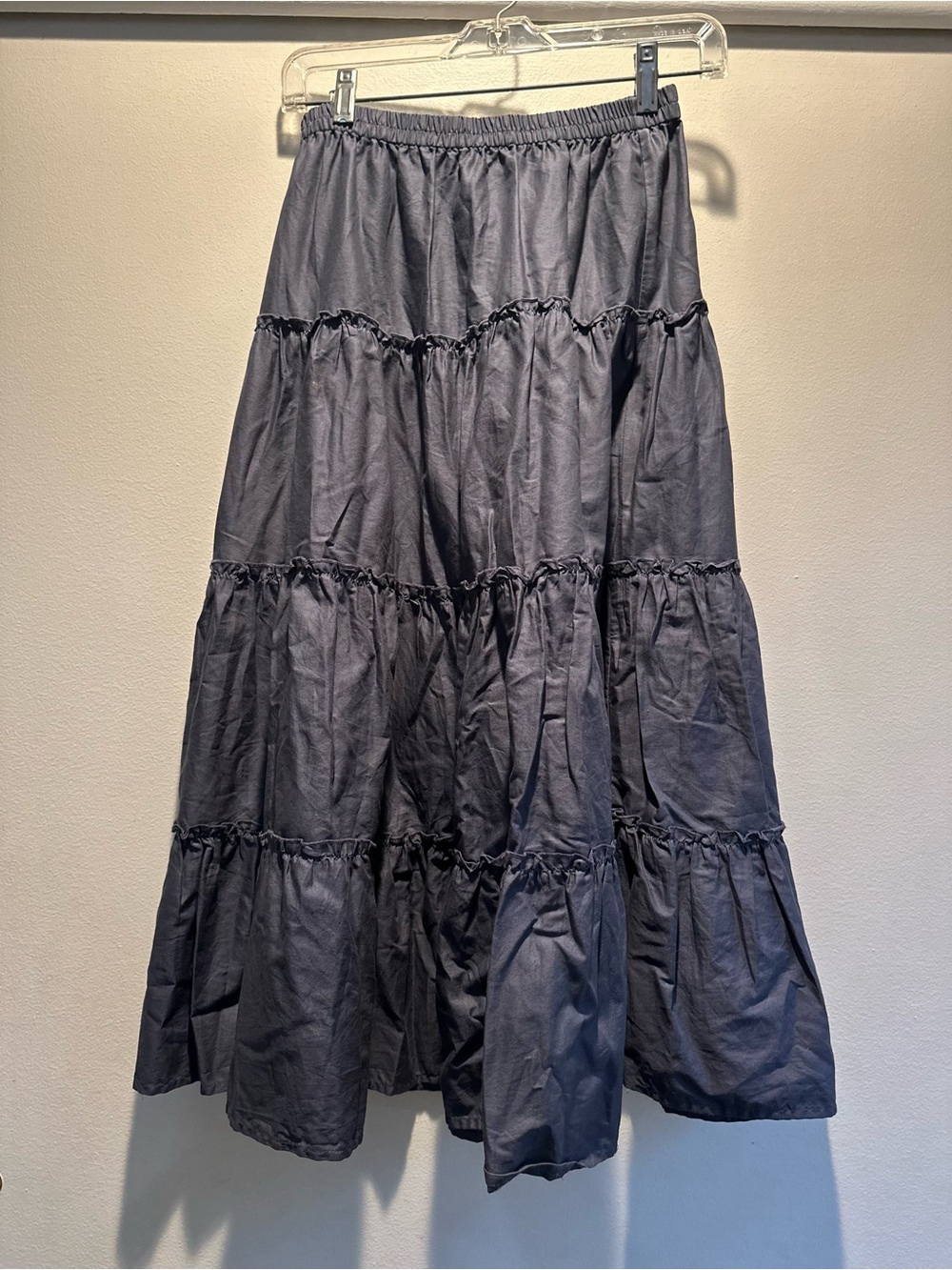 Aritizia Sunday Best Charcoal Tiered Maxi Skirt